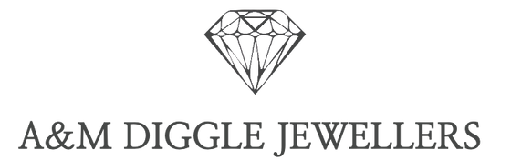 A&M DIGGLE JEWELLERS logo with a simple diamond icon above the brand name on a plain white background.
